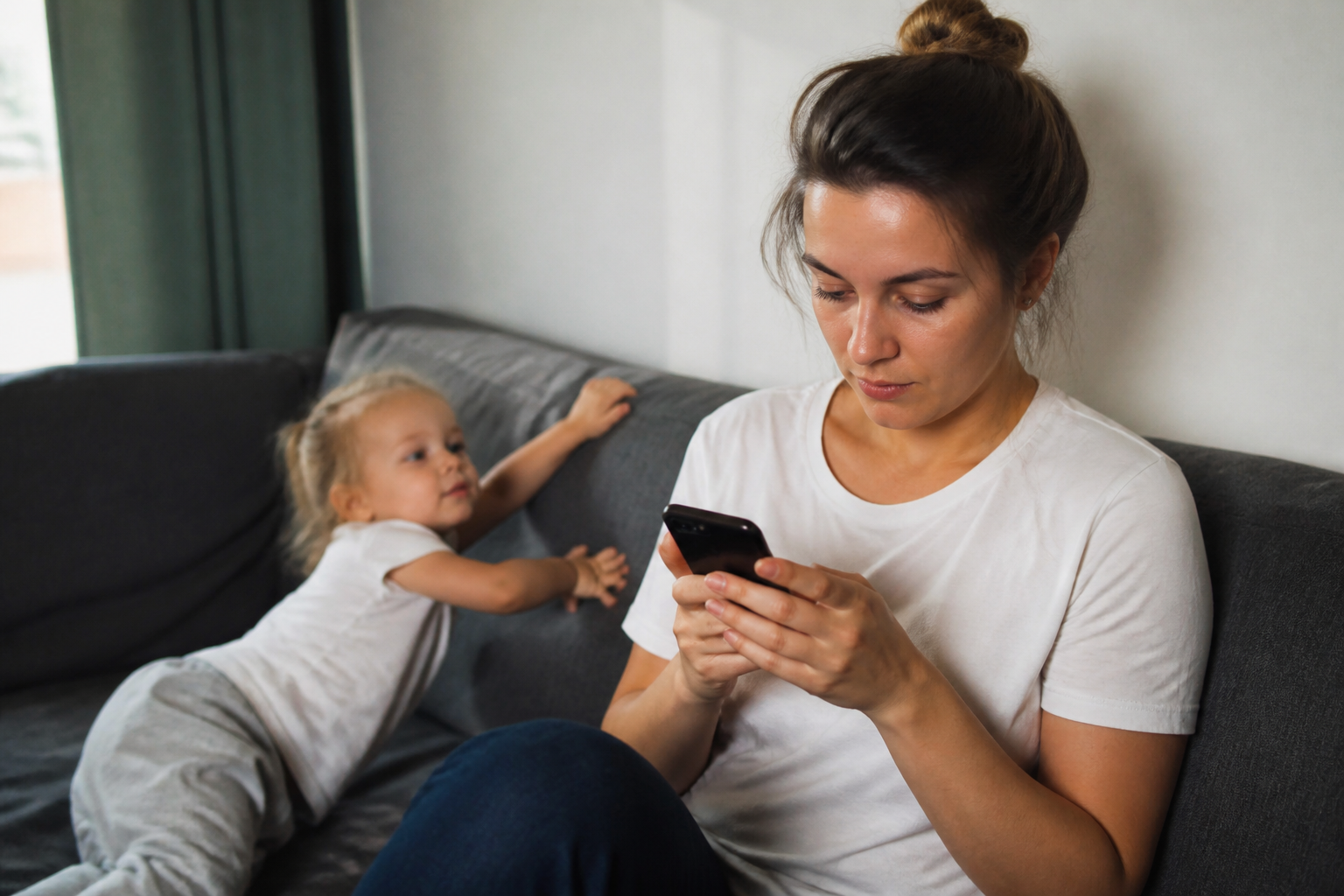 Ouders en zelfbeheersing op telefoon